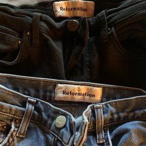 Reformation skinny jeans. 2 for 1 deal!
